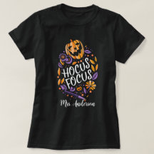 Gepersonaliseerde 'Hocus Focus' leraar Halloween