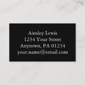 Gepersonaliseerde  hoenders visitekaartje (Achterkant)