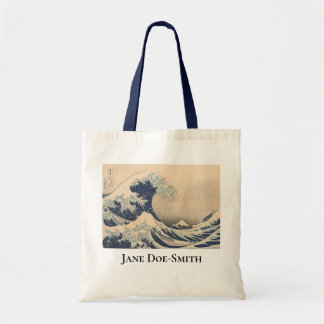 Gepersonaliseerde Hokusai Great Wave Tote Bag
