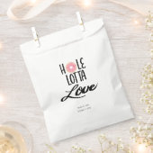 Gepersonaliseerde "Hole Lotta Love" Donut Favor Ta Bedankzakje (Geknipt)