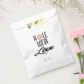 Gepersonaliseerde "Hole Lotta Love" Donut Favor Ta Bedankzakje (Gezegeld)