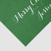 Gepersonaliseerde holly bladeren kerst weefsel pap tissuepapier (Detail)