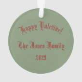 Gepersonaliseerde Holly King/Yuletide Ornament (achterkant)