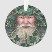 Gepersonaliseerde Holly King/Yuletide Ornament (voorkant)