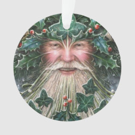 Gepersonaliseerde Holly King/Yuletide Ornament