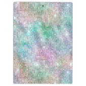 Gepersonaliseerde holografische glitter klembord (Achterkant)