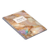 Gepersonaliseerde holografische hars alcohol inkt  notitieboek (Rechterzijde)