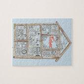 Gepersonaliseerde Home Heart puzzle Legpuzzel (Horizontaal)