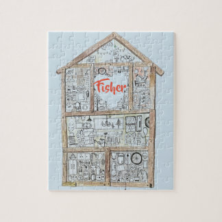 Gepersonaliseerde Home Heart puzzle Legpuzzel