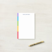 Gepersonaliseerde Home Kantoor 5 kleurenblokken Post-it® Notes (Op bureau)