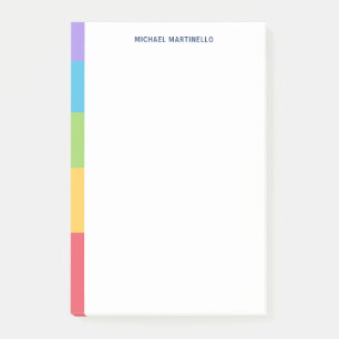 Gepersonaliseerde Home Kantoor 5 kleurenblokken Post-it® Notes