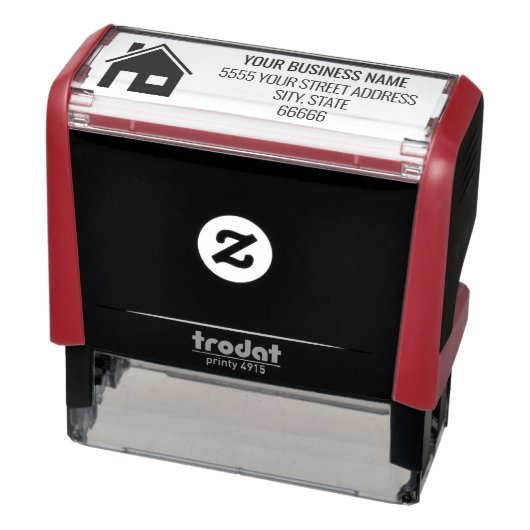 Gepersonaliseerde Home Logo Naam Adres Stempel (Product)