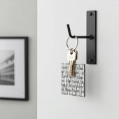 Gepersonaliseerde Home Sweet Home Line Art Sleutelhanger