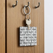 Gepersonaliseerde Home Sweet Home Line Art Sleutelhanger