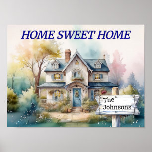 GEPERSONALISEERDE HOME Sweet HOME Poster