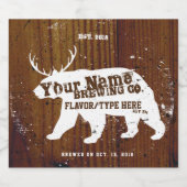 Gepersonaliseerde Homebrew Bier Labels Bier Etiket (Enkel label)