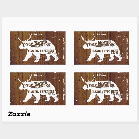 Gepersonaliseerde  Homebrew Labels (Vel)