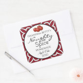 Gepersonaliseerde Homemade Apple Cider Vierkante Sticker (Envelop)