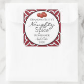 Gepersonaliseerde Homemade Apple Cider Vierkante Sticker (Tas)