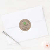 Gepersonaliseerde Homemade Green Tomato Salas Ronde Sticker (Envelop)