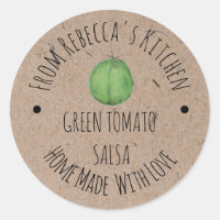 Gepersonaliseerde Homemade Green Tomato Salas