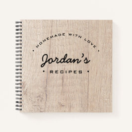 Gepersonaliseerde homemade met liefdesrecept notitieboek