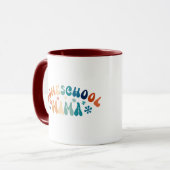 Gepersonaliseerde Homeschool mam mama met Kinder n Mok (Voorkant links)