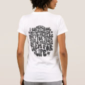 Gepersonaliseerde HomeSchool Retro aangepaste teks T-shirt (Achterkant)