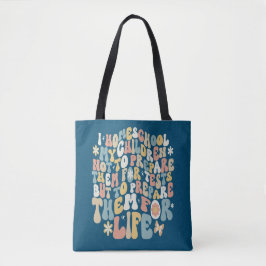 Gepersonaliseerde HomeSchool Retro aangepaste teks Tote Bag