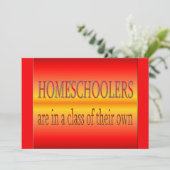Gepersonaliseerde Homeschoolers Graduation Party Kaart (Staand voorkant)