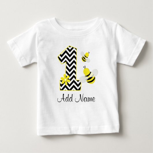 Gepersonaliseerde hommel bij 1e verjaardag Chevron (Voorkant)