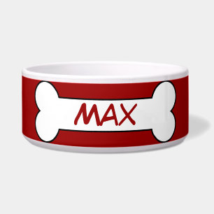 Gepersonaliseerde Hond Bone Keramische Pet Bowl Ro Voerbakje