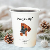 Gepersonaliseerde Hond bruiloft Papieren Bekers