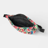 Gepersonaliseerde hond foto watermeloen patroon heuptasje (Open)