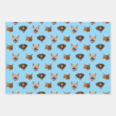 Gepersonaliseerde hond gezicht, hond kat moeder fo inpakpapier vel (Voorkant 2)