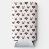 Gepersonaliseerde hond gezicht, hond kat moeder fo seltzer blikjeskoeler (Achterkant)