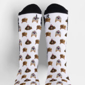 Gepersonaliseerde hond gezicht, hond kat moeder fo sokken (Top)