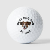Gepersonaliseerde hond golfbal, grappige hond gezi golfballen (Voorkant)