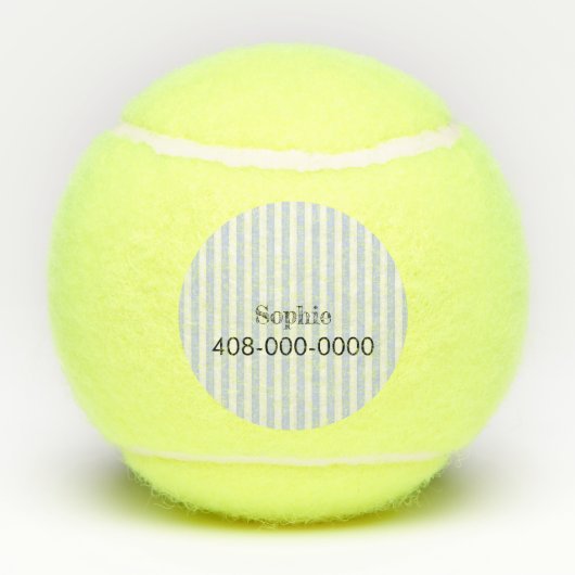 Gepersonaliseerde hond kat huisdier tennisballen (Achterkant)