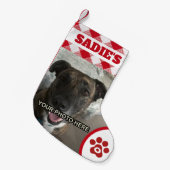 Gepersonaliseerde hond, kat of huisdier liefhebber kleine kerstsok (Voorkant (Hangend))