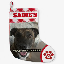 Gepersonaliseerde hond, kat of huisdier liefhebber kleine kerstsok