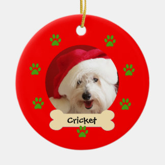 Gepersonaliseerde Hond Kerst Ornament - 1 kant