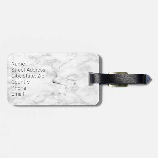 Gepersonaliseerde Hond Mama Roos Gold Paw Prints H Bagagelabel (Achterkant horizontaal)