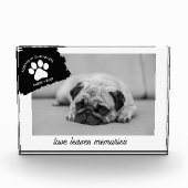 Gepersonaliseerde Hond Memorial Gift Custom Pet Ke Fotoblokken (Voorkant)