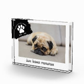 Gepersonaliseerde Hond Memorial Gift Custom Pet Ke Fotoblokken (Rechts)