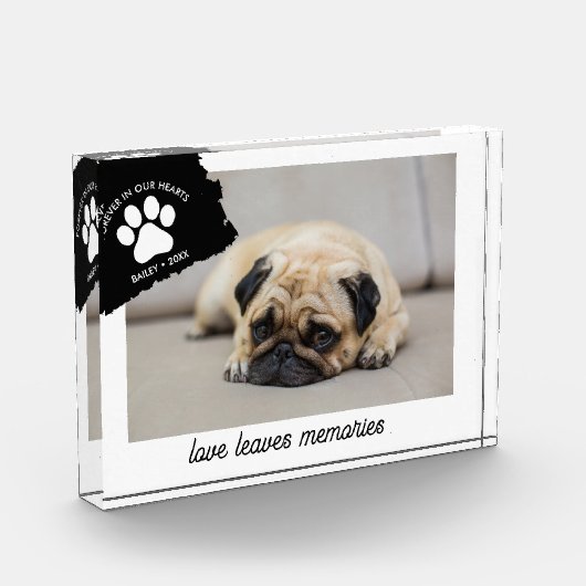 Gepersonaliseerde Hond Memorial Gift Custom Pet Ke Fotoblokken (Links)
