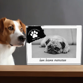 Gepersonaliseerde Hond Memorial Gift Custom Pet Ke Fotoblokken