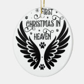 Gepersonaliseerde hond Memorial in liefdevolle her Keramisch Ornament (Links)