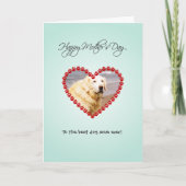 Gepersonaliseerde hond moeder foto Moederdag Kaart (Voorkant)