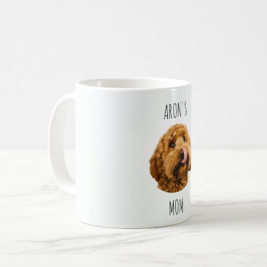 Gepersonaliseerde Hond Moeder Foto Mok | Aangepast (Voorkant links)